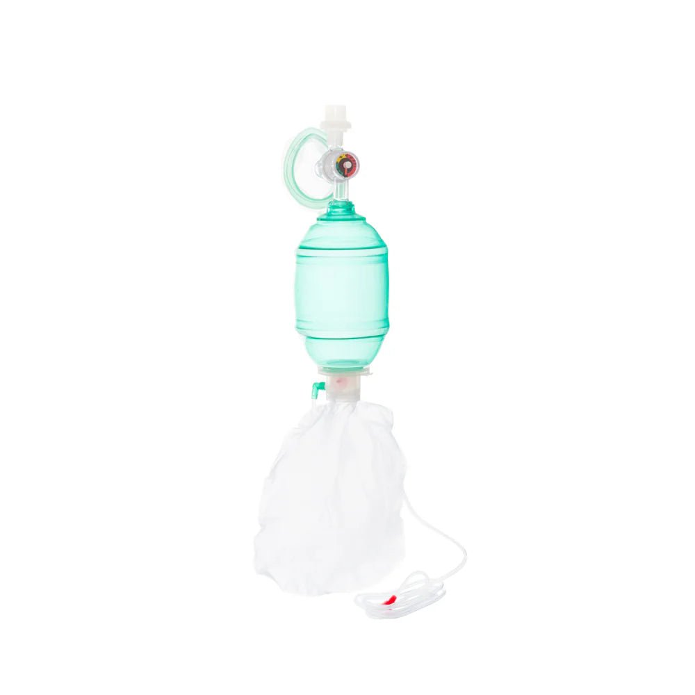 Resucitador con manometro desechable VentLab - OPL Equipo y Oxigeno Medicinal