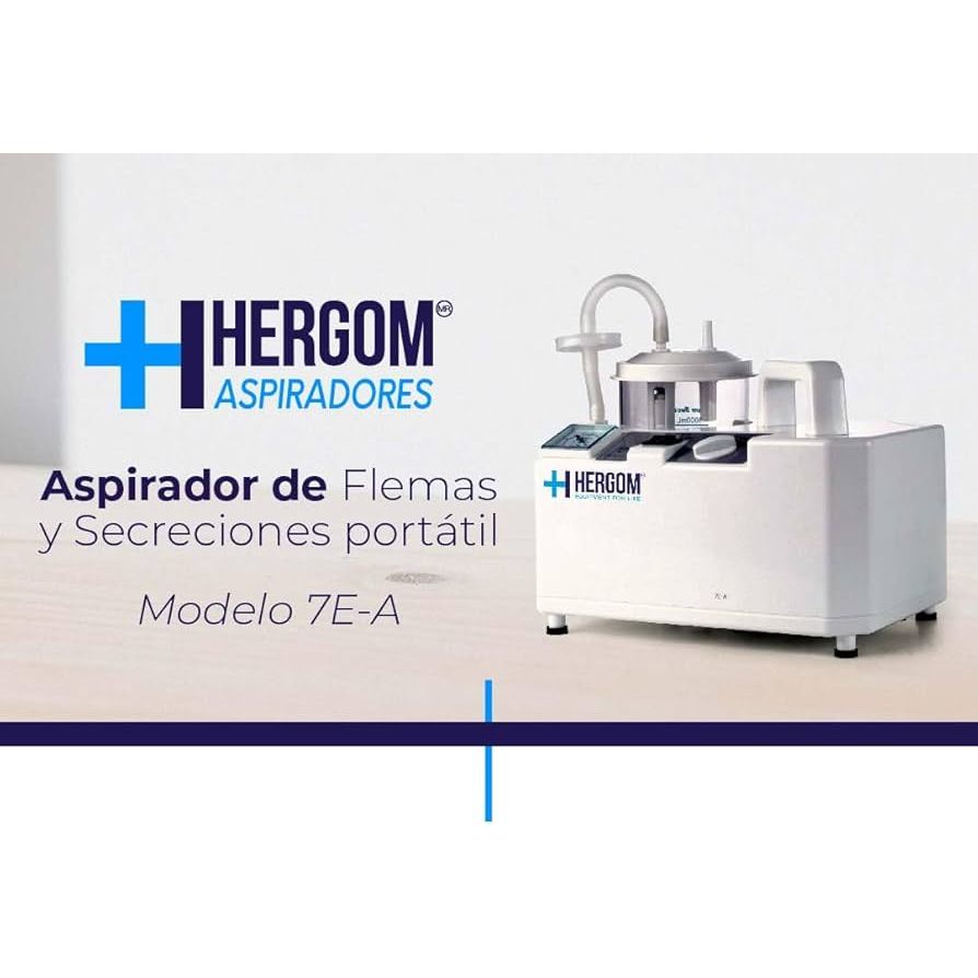 Aspirador portatil de secreciones Hergom - OPL Equipo y Oxigeno Medicinal