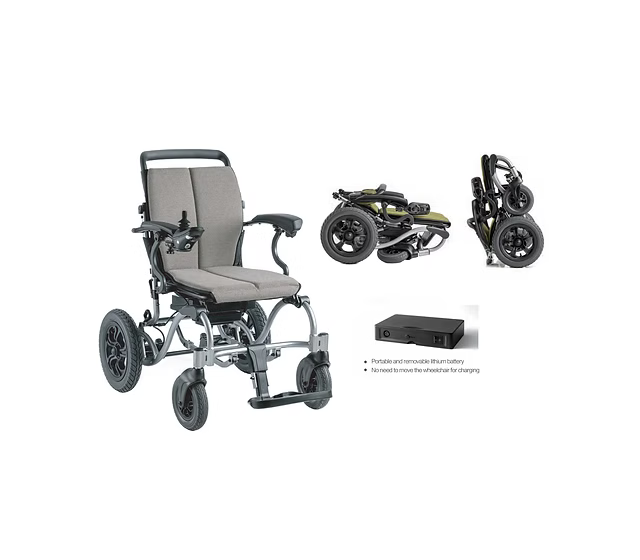 Silla electrica ultra ligera plegable Yuwell D130EL