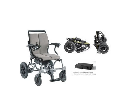 Silla electrica ultra ligera plegable Yuwell D130EL