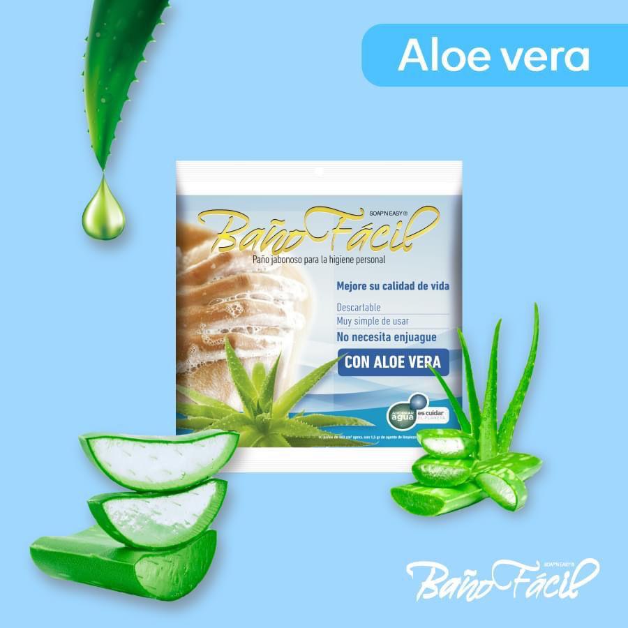 Toallitas húmedas baño jabonoso MCA Baño Facil - OPL Equipo y Oxigeno Medicinal